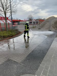 Parkplatzreinigung