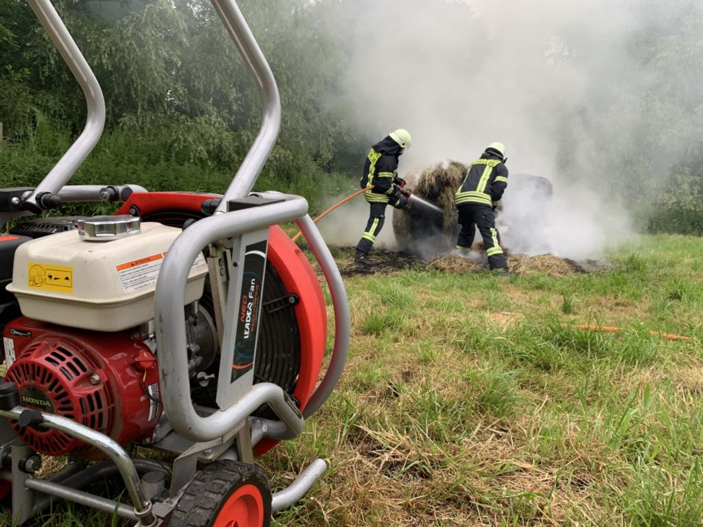Einsatz des Hochleistungslüfters