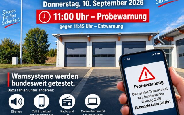 Bundesweiter Warntag 2026 – gemeinsam für mehr Sicherheit